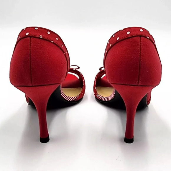 Unlisted A‎ Kenneth Cole Production Red Polka Dot Women’s Shoes - Picture 7 of 12